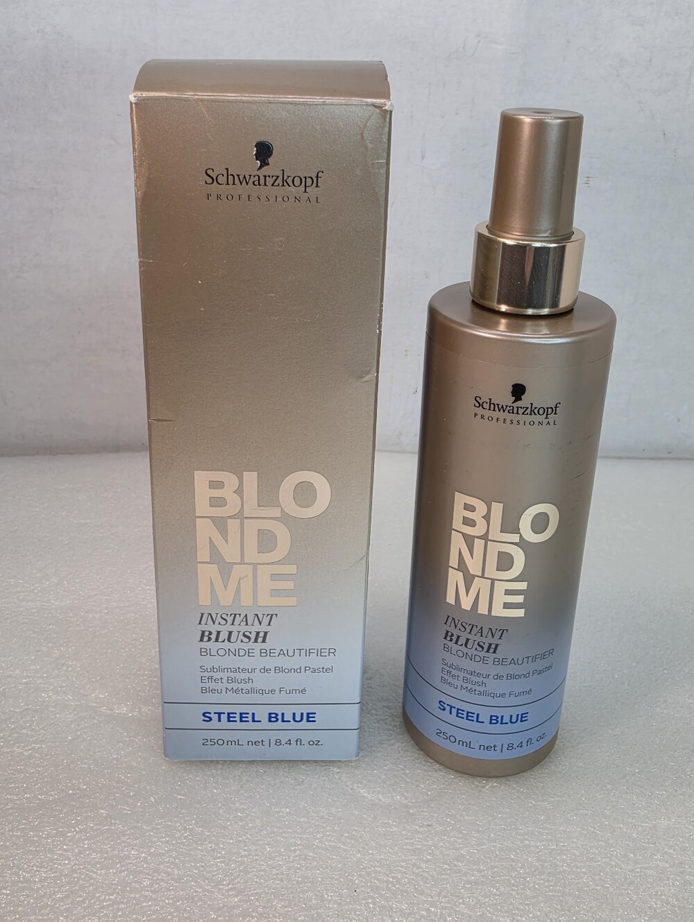 Schwarzkopf BlondMe Instant Blush Blonde Beautifier Steel Blue 8.4 fl oz